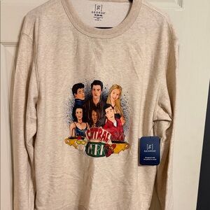 George Light Tan Central Perk Graphic Sweatshirt